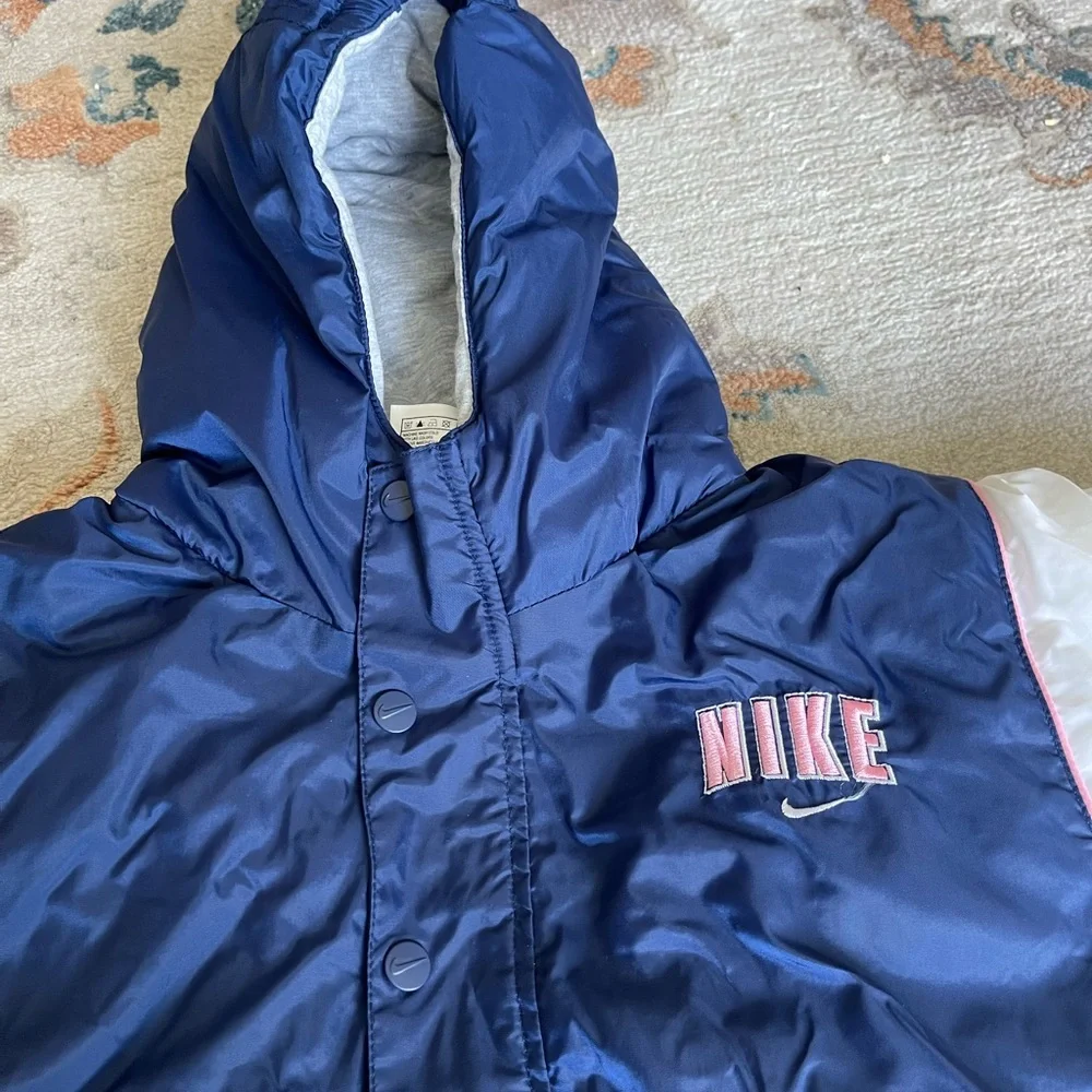 Nike puffy blue pink snow jacket size 4T